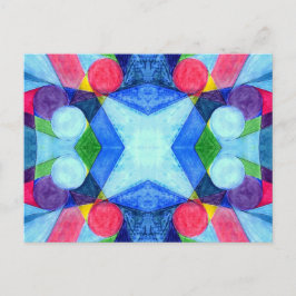 Geometric Skittles-Briefkaart Briefkaart