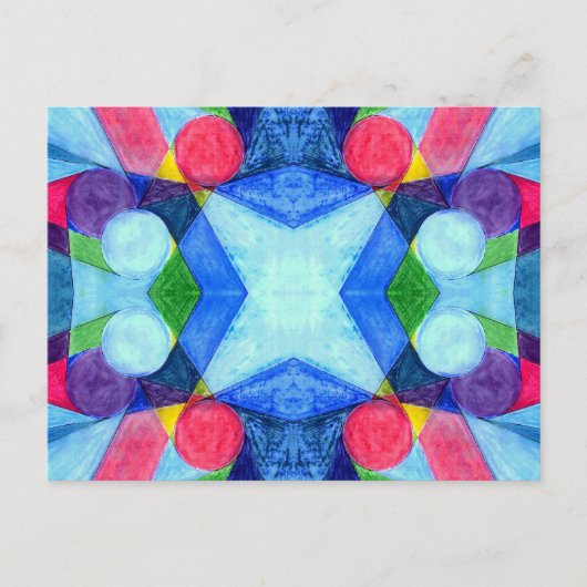 Geometric Skittles-Briefkaart Briefkaart (Voorkant)