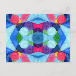 Geometric Skittles-Briefkaart Briefkaart