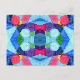 Geometric Skittles-Briefkaart Briefkaart