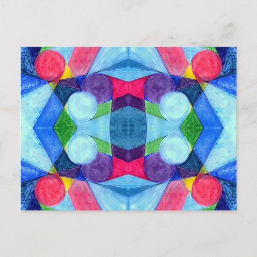 Geometric Skittles-Briefkaart Briefkaart (Voorkant)