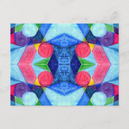 Geometric Skittles-Briefkaart Briefkaart