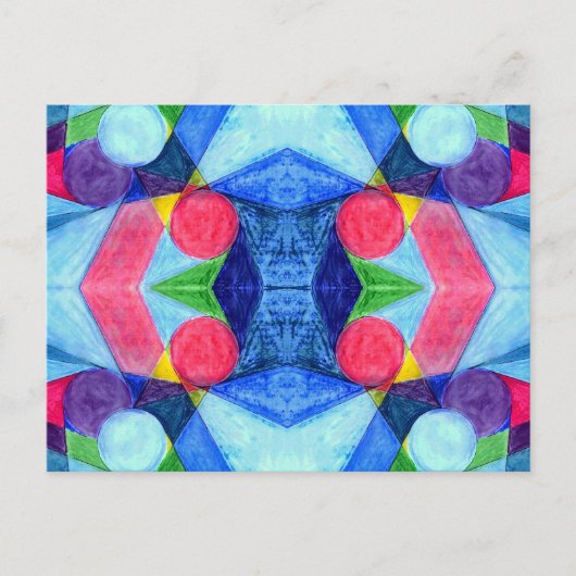 Geometric Skittles-Briefkaart Briefkaart (Voorkant)