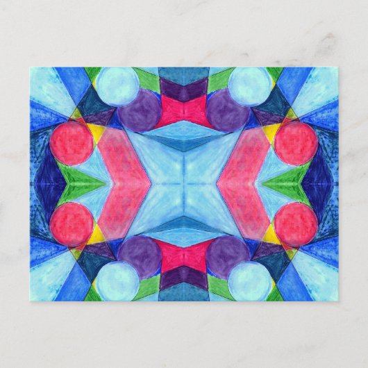 Geometric Skittles-Briefkaart Briefkaart (Voorkant)