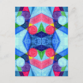 Geometric Skittles-Briefkaart Briefkaart