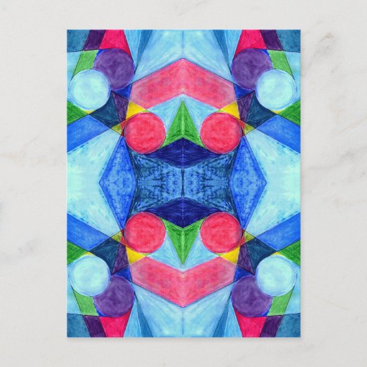 Geometric Skittles-Briefkaart Briefkaart (Voorkant)