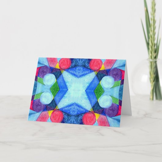 Geometric Skittles-Wenskaart Kaart (Voorkant)