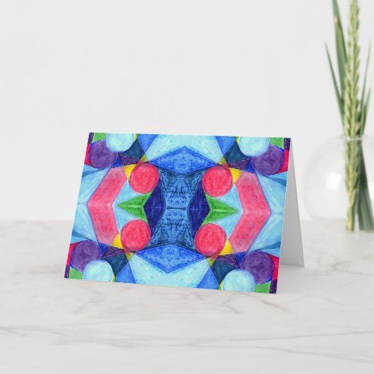Geometric Skittles-Wenskaart Kaart (Voorkant)