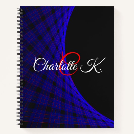 Geometric Space Carpet Spiral Notebook Notitieboek (Voorkant)