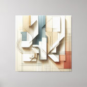 Geometric Spatial Harmony” Canvas Afdruk (Voorkant)