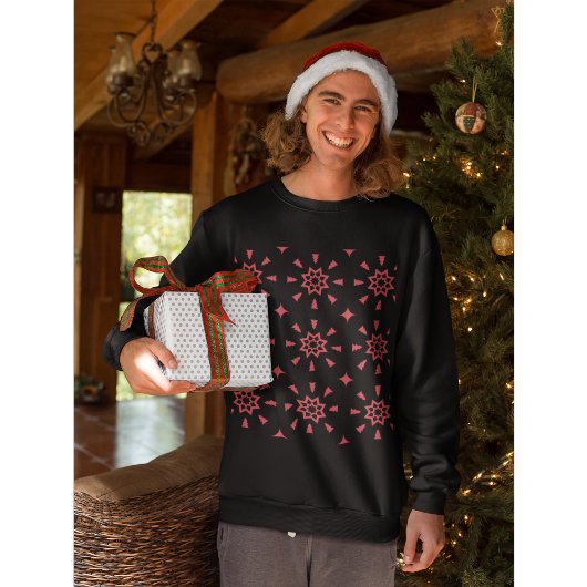 Geometric Star Christmas Sweatshirt