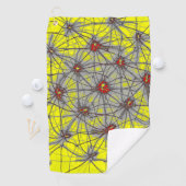 Geometric Star Grid – Premium Golf Towel Golfhanddoek (Insitu)