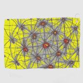 Geometric Star Grid – Premium Golf Towel Golfhanddoek (Horizontaal)