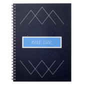 Geometric Starry Mountains #Vanlife Journal Notitieboek (Voorkant)