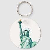 Geometric Statue of Liberty Keychain (Achterkant)