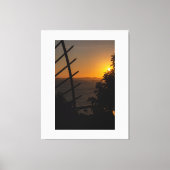Geometric Sunset Canvas Afdruk (Voorkant)