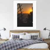 Geometric Sunset Canvas Afdruk (Insitu (Slaapkamer))