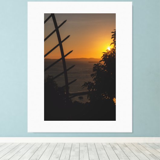 Geometric Sunset Canvas Afdruk (Insitu (Houten vloer))