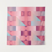 Geometric surface pattern with triangles, circles  wandkleed (Voorkant)