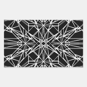 Geometric Symmetry Rechthoekige Sticker