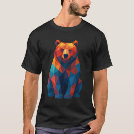 Geometric teddy bear tshirt trending design