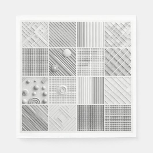 Geometric Texture Grid  Servet (Voorkant)