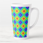 Geometric Topography - Latte Mug Latte Mok (Rechts)