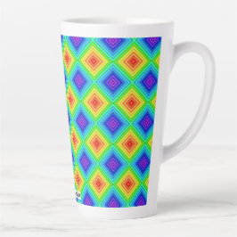 Geometric Topography - Latte Mug Mok