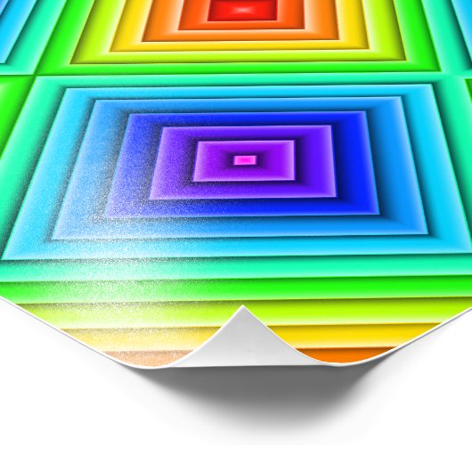 Geometric Topography (pattern) - Photo Print Foto Afdruk (Hoek)