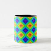 Geometric Topography - Two-Tone Mug Tweekleurige Koffiemok (Center)