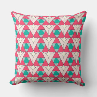 Geometric Triangle Pattern Throw Pillow Kussen