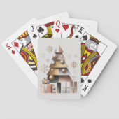 Geometric Triangles Christmas Tree Playing Cards Pokerkaarten (Achterkant)
