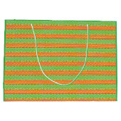 Geometric Tribal Retro Mid-Century Modern Pattern Groot Cadeauzakje (Achterkant)