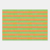 Geometric Tribal Retro Mid-Century Pattern Inpakpapier Vel (Voorkant)