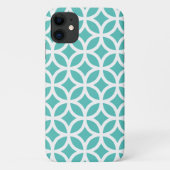 Geometric Turquoise iPhone, Plus en Pro hoesje (Achterkant)