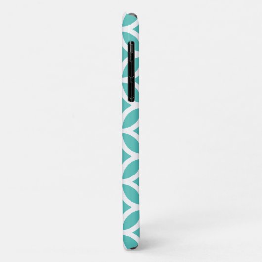Geometric Turquoise iPhone, Plus en Pro hoesje (Achterkant/links)