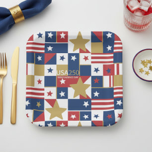 Geometric USA250 4 juli ID1315 Papieren Bordje