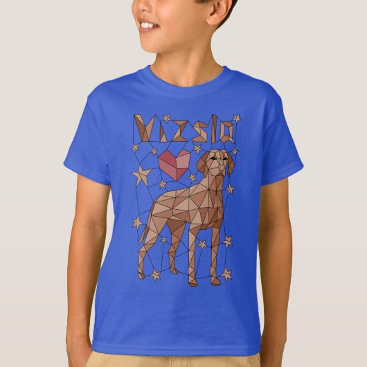 Geometric Vizsla T-shirt (Voorkant)