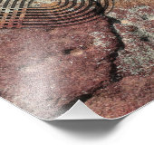 Geometric Weave Rock Art Foto Afdruk (Hoek)