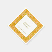Geometric Wedding Paper Napkin Servet (Hoek)