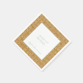 Geometric Wedding Paper Napkin Servet (Hoek)