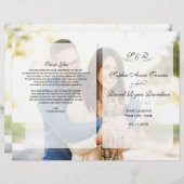 Geometric Wedding Programme van Whimsical Faded Fo (Voorkant / Achterkant)