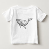 Geometric Whale Kids' T-Shirt (Achterkant)