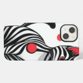 Geometric Whisker Dance iPhone Hoesje (Achterkant horizontaal)