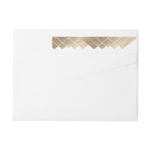 Geometric White Gold Gatsby Wedding (Achterkant)