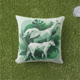 Geometric Wildlife Sierkussen – Natuur ontmoet mod