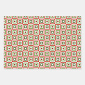 Geometric Winter Holiday Gift Wrapping Sheets Inpakpapier Vel (Voorkant 3)