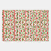 Geometric Winter Holiday Gift Wrapping Sheets Inpakpapier Vel (Voorkant 2)