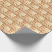 Geometric Wood On Sand Design Cadeaupapier (Hoek)