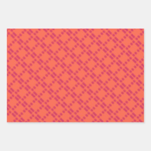 Geometric Wrapping Paper Flat Sheet Set of 3 (Voorkant 3)